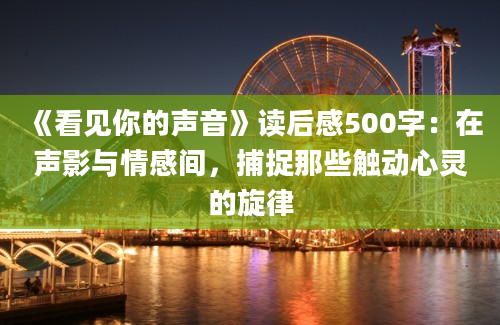 《看见你的声音》读后感500字：在声影与情感间，捕捉那些触动心灵的旋律