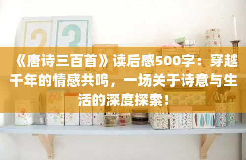 《唐诗三百首》读后感500字：穿越千年的情感共鸣，一场关于诗意与生活的深度探索！