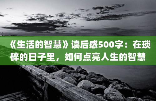 《生活的智慧》读后感500字：在琐碎的日子里，如何点亮人生的智慧