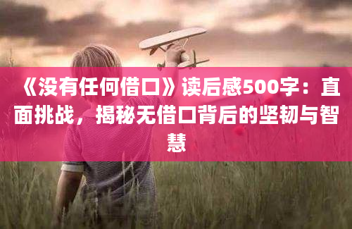 《没有任何借口》读后感500字：直面挑战，揭秘无借口背后的坚韧与智慧