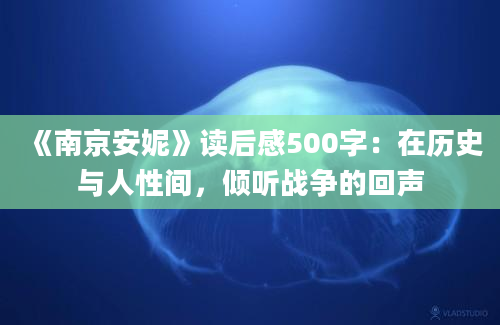 《南京安妮》读后感500字：在历史与人性间，倾听战争的回声