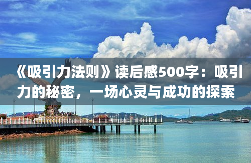 《吸引力法则》读后感500字：吸引力的秘密，一场心灵与成功的探索