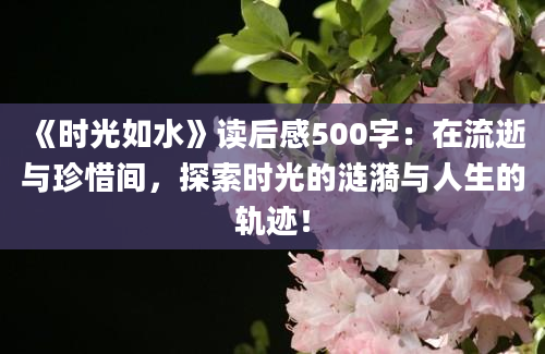 《时光如水》读后感500字：在流逝与珍惜间，探索时光的涟漪与人生的轨迹！