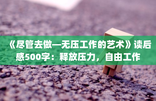 《尽管去做—无压工作的艺术》读后感500字：释放压力，自由工作