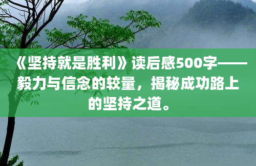 《坚持就是胜利》读后感500字——毅力与信念的较量，揭秘成功路上的坚持之道。