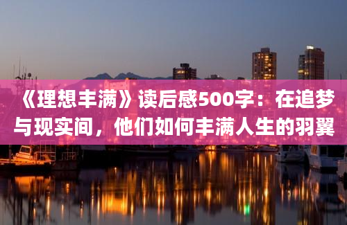 《理想丰满》读后感500字：在追梦与现实间，他们如何丰满人生的羽翼