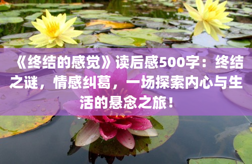 《终结的感觉》读后感500字：终结之谜，情感纠葛，一场探索内心与生活的悬念之旅！