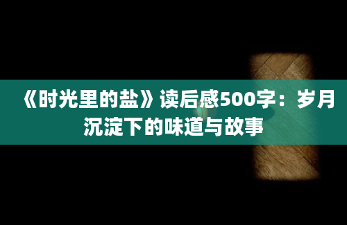 《时光里的盐》读后感500字：岁月沉淀下的味道与故事