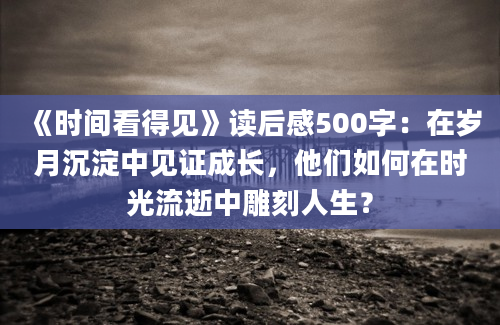 《时间看得见》读后感500字：在岁月沉淀中见证成长，他们如何在时光流逝中雕刻人生？