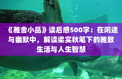 《雅舍小品》读后感500字：在闲适与幽默中，解读梁实秋笔下的雅致生活与人生智慧