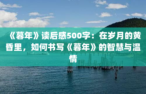 《暮年》读后感500字：在岁月的黄昏里，如何书写《暮年》的智慧与温情