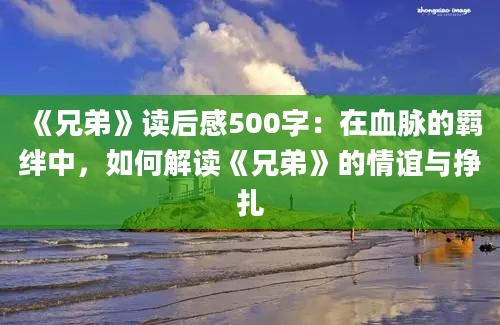 《兄弟》读后感500字：在血脉的羁绊中，如何解读《兄弟》的情谊与挣扎