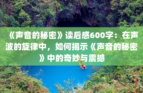 《声音的秘密》读后感600字：在声波的旋律中，如何揭示《声音的秘密》中的奇妙与震撼