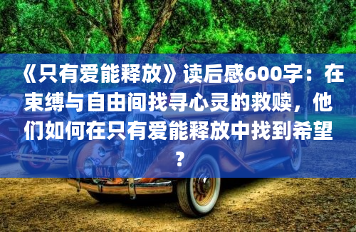 《只有爱能释放》读后感600字：在束缚与自由间找寻心灵的救赎，他们如何在只有爱能释放中找到希望？