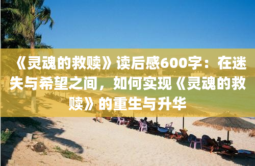 《灵魂的救赎》读后感600字：在迷失与希望之间，如何实现《灵魂的救赎》的重生与升华