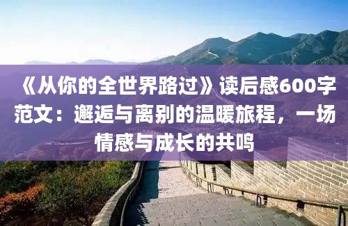 《从你的全世界路过》读后感600字范文：邂逅与离别的温暖旅程，一场情感与成长的共鸣