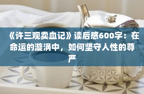 《许三观卖血记》读后感600字：在命运的漩涡中，如何坚守人性的尊严