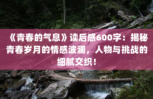 《青春的气息》读后感600字：揭秘青春岁月的情感波澜，人物与挑战的细腻交织！