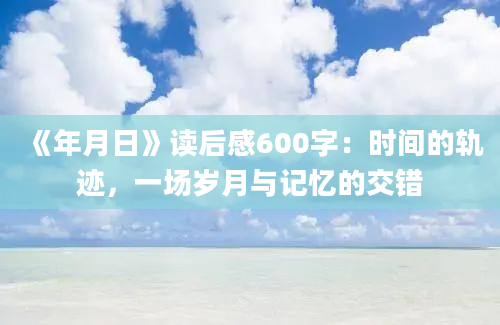 《年月日》读后感600字：时间的轨迹，一场岁月与记忆的交错