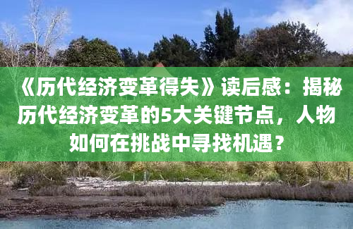 《历代经济变革得失》读后感：揭秘历代经济变革的5大关键节点，人物如何在挑战中寻找机遇？