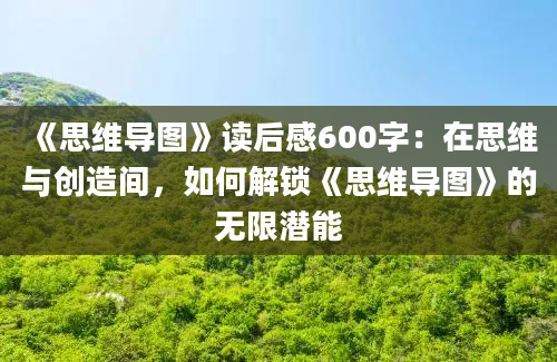 《思维导图》读后感600字：在思维与创造间，如何解锁《思维导图》的无限潜能