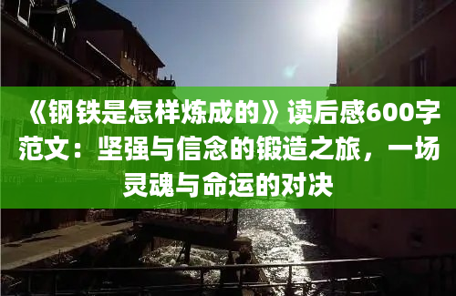 《钢铁是怎样炼成的》读后感600字范文：坚强与信念的锻造之旅，一场灵魂与命运的对决