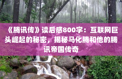 《腾讯传》读后感800字：互联网巨头崛起的秘密，揭秘马化腾和他的腾讯帝国传奇