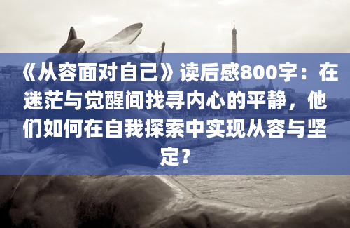 《从容面对自己》读后感800字：在迷茫与觉醒间找寻内心的平静，他们如何在自我探索中实现从容与坚定？