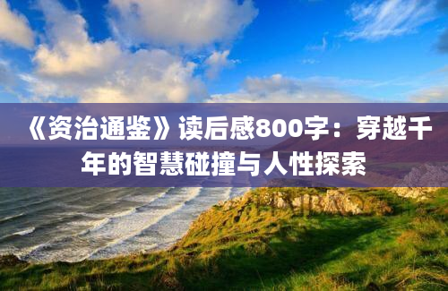 《资治通鉴》读后感800字：穿越千年的智慧碰撞与人性探索