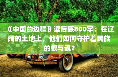 《中国的边疆》读后感800字：在辽阔的土地上，他们如何守护着民族的根与魂？