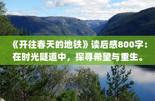 《开往春天的地铁》读后感800字：在时光隧道中，探寻希望与重生。