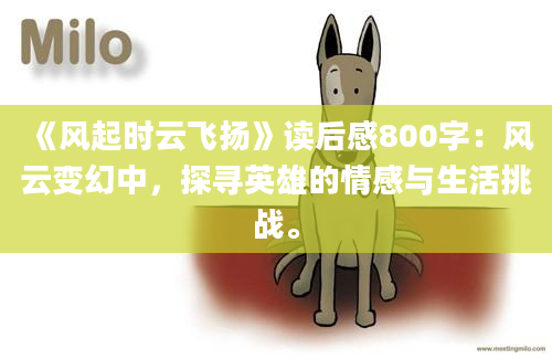 《风起时云飞扬》读后感800字：风云变幻中，探寻英雄的情感与生活挑战。