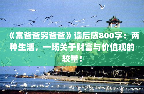 《富爸爸穷爸爸》读后感800字：两种生活，一场关于财富与价值观的较量！