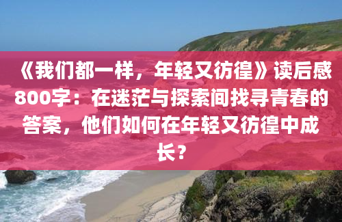 《我们都一样，年轻又彷徨》读后感800字：在迷茫与探索间找寻青春的答案，他们如何在年轻又彷徨中成长？