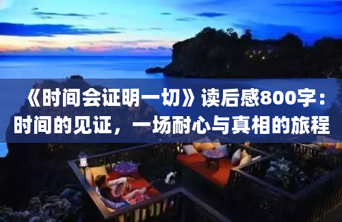 《时间会证明一切》读后感800字：时间的见证，一场耐心与真相的旅程