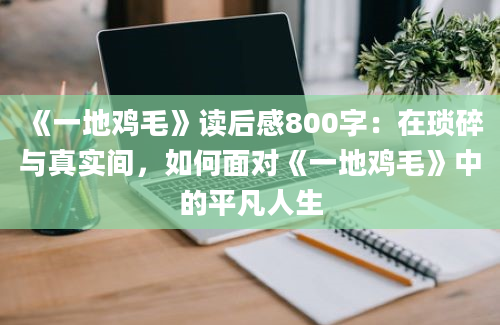 《一地鸡毛》读后感800字：在琐碎与真实间，如何面对《一地鸡毛》中的平凡人生