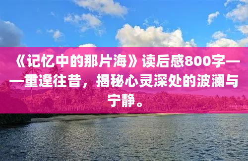 《记忆中的那片海》读后感800字——重逢往昔，揭秘心灵深处的波澜与宁静。