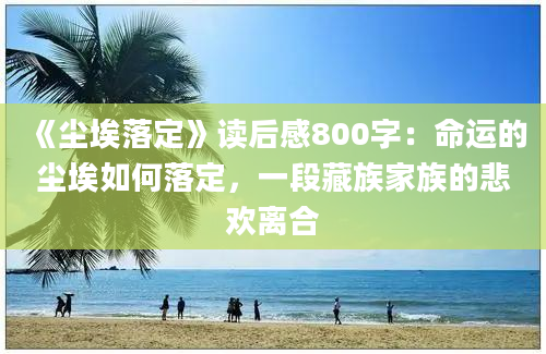 《尘埃落定》读后感800字：命运的尘埃如何落定，一段藏族家族的悲欢离合