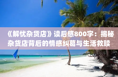 《解忧杂货店》读后感800字：揭秘杂货店背后的情感纠葛与生活救赎