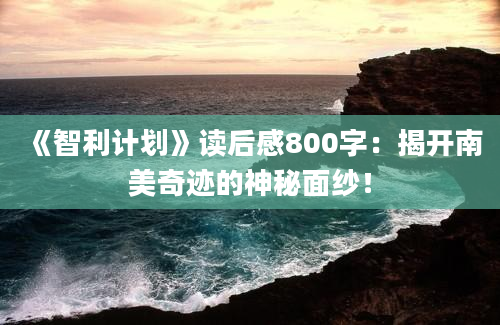 《智利计划》读后感800字：揭开南美奇迹的神秘面纱！