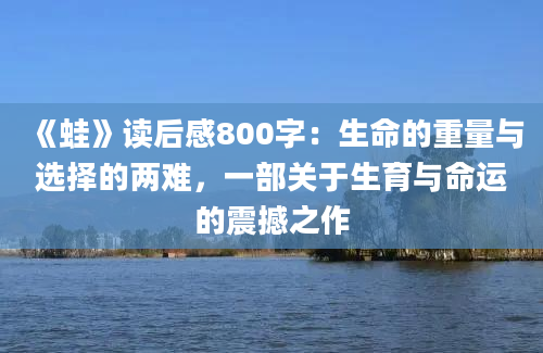 《蛙》读后感800字：生命的重量与选择的两难，一部关于生育与命运的震撼之作