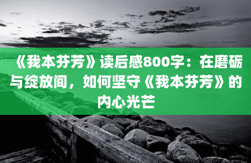 《我本芬芳》读后感800字：在磨砺与绽放间，如何坚守《我本芬芳》的内心光芒