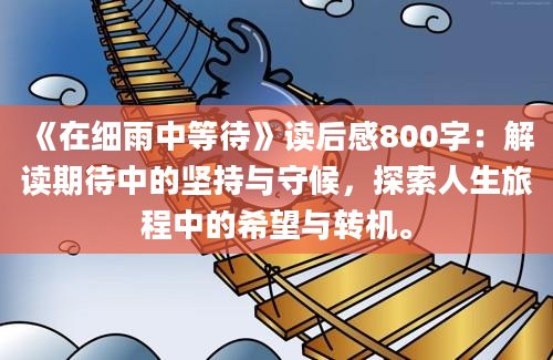 《在细雨中等待》读后感800字：解读期待中的坚持与守候，探索人生旅程中的希望与转机。