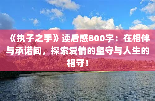 《执子之手》读后感800字：在相伴与承诺间，探索爱情的坚守与人生的相守！