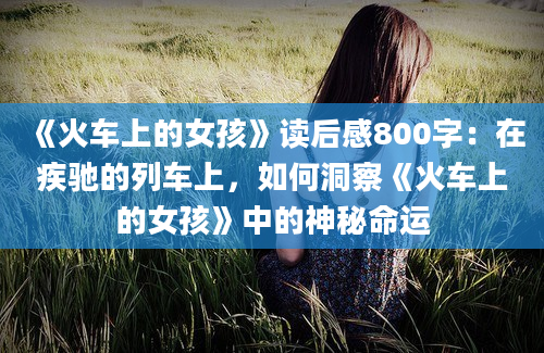 《火车上的女孩》读后感800字：在疾驰的列车上，如何洞察《火车上的女孩》中的神秘命运