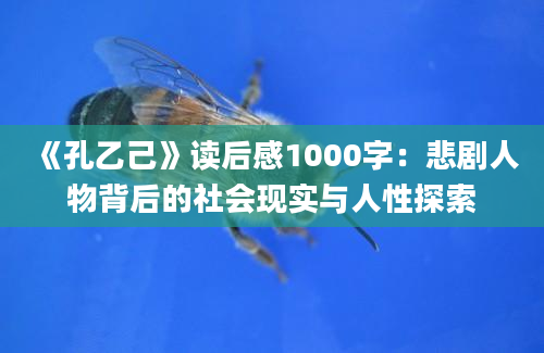 《孔乙己》读后感1000字：悲剧人物背后的社会现实与人性探索