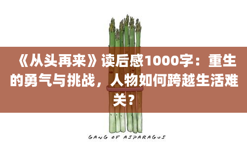 《从头再来》读后感1000字：重生的勇气与挑战，人物如何跨越生活难关？