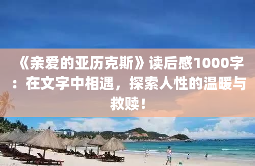 《亲爱的亚历克斯》读后感1000字：在文字中相遇，探索人性的温暖与救赎！