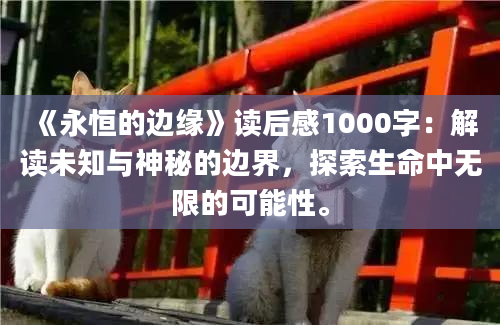 《永恒的边缘》读后感1000字：解读未知与神秘的边界，探索生命中无限的可能性。