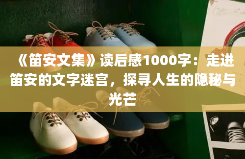 《笛安文集》读后感1000字：走进笛安的文字迷宫，探寻人生的隐秘与光芒